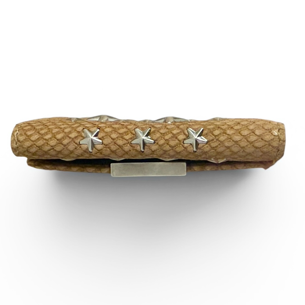 Jimmy Choo Star Studded Snakeskin Embossed Key Holder w/ Dustbag & Box (NEW) - Picture 6 of 11